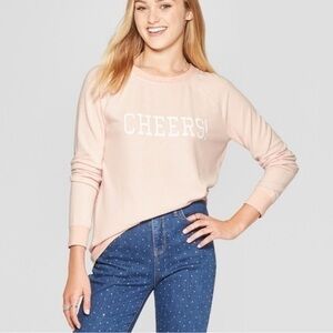 Grayson Threads Blush Pink Cheers sweater